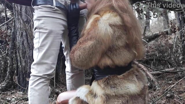 Risky public fuck with redhead teen in winter forest. Outdoor sex. Freexxx. Rudacat video.