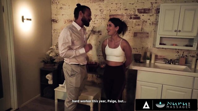 Paige Owans gives a sensual Nuru massage in HD