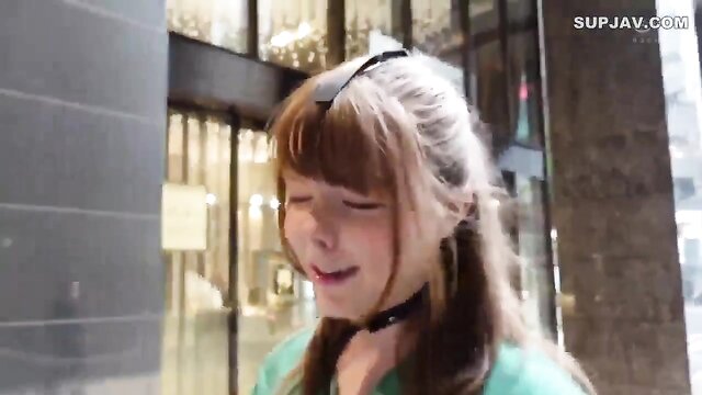 Missionary blowjob and hardcore cowgirl in a Japanese fetish video