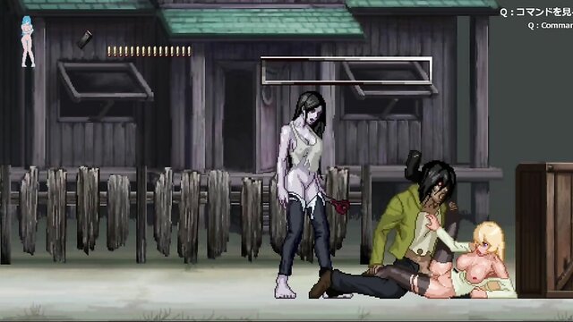 Big cocked zombies and blonde girl in hardsex and cumming (Parasite in City) Hentai Gameplay #1